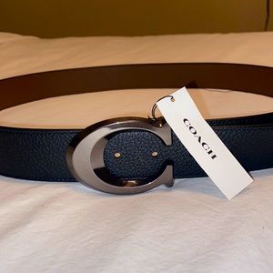 Coach Buckle Cut-To-Size Reversible Belt, 38mm
